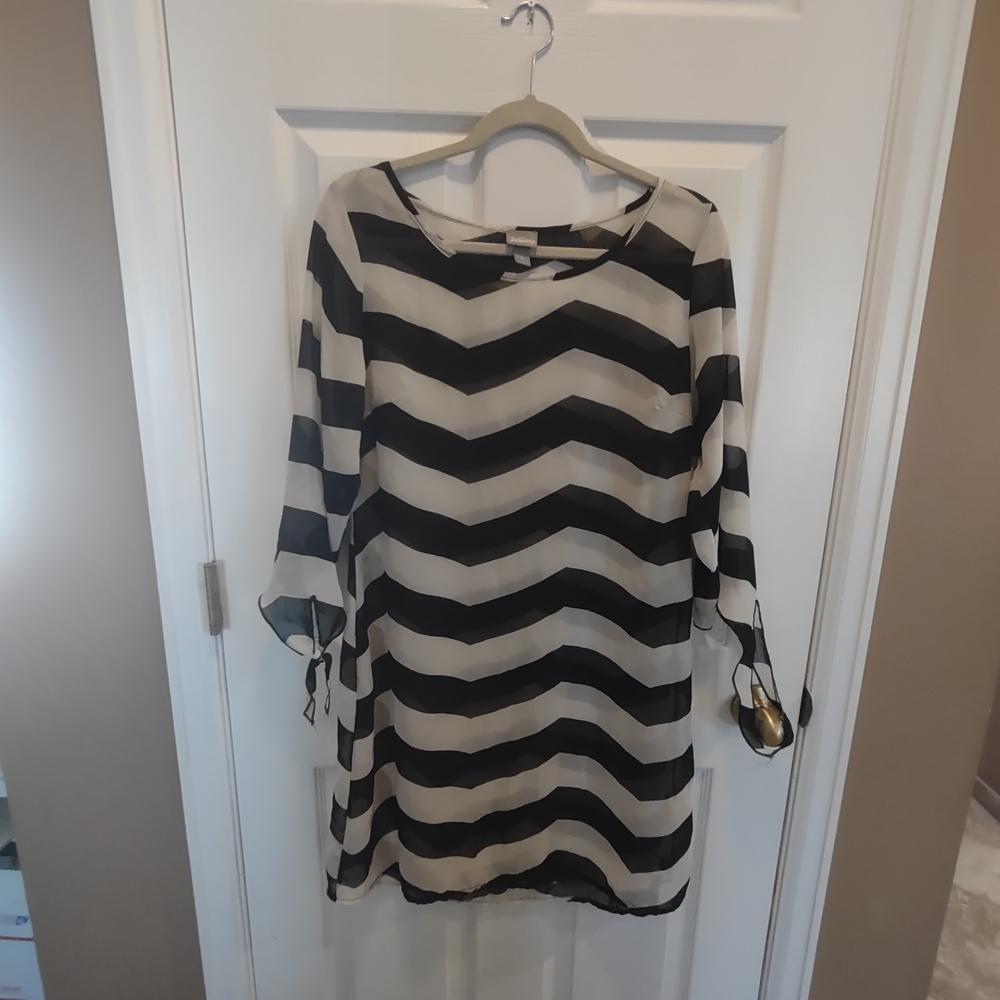 Chic Chevron Striped Dress